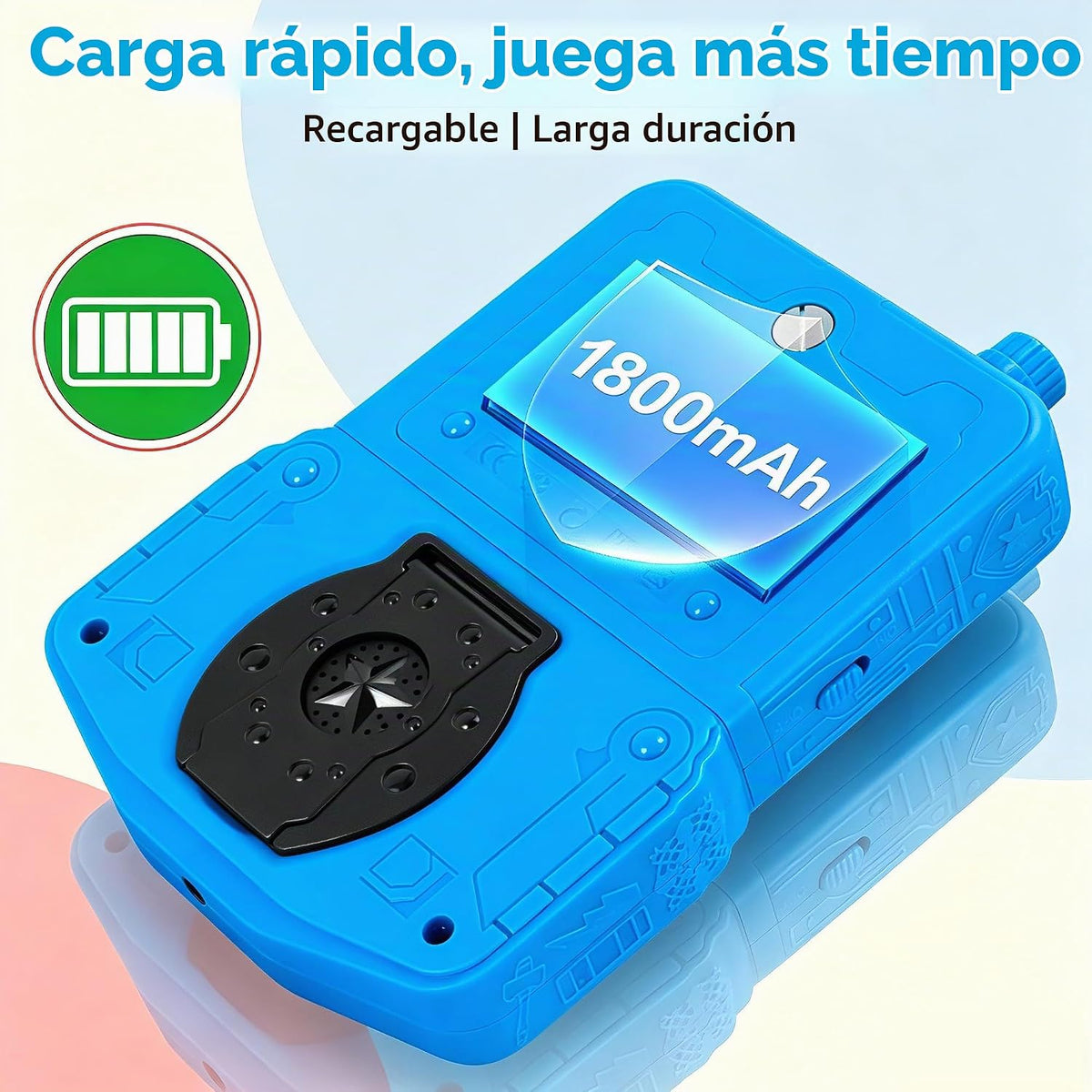 JJFUN Consola de juegos portátil para niños, estilo robot mecha con...