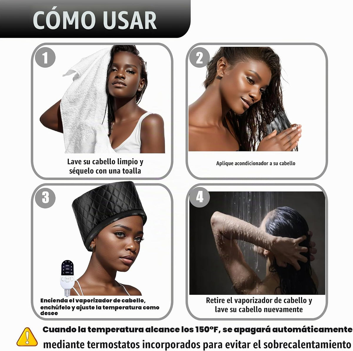 Gorro térmico para acondicionamiento profundo, tapa térmica de vapo...