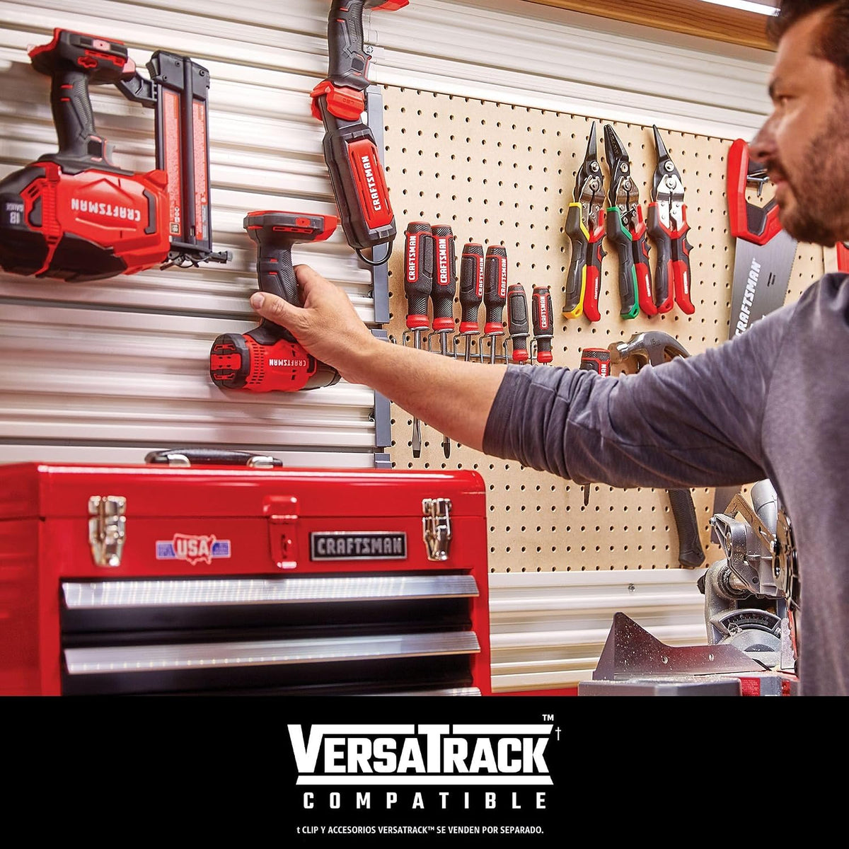 CRAFTSMAN V20 MAX - Taladro inalámbrico y destornillador de impacto...