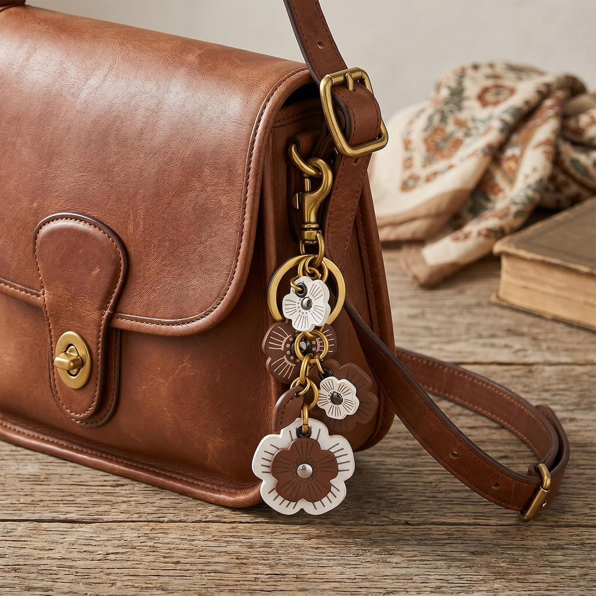 Angyape-dijes para bolso de flores para mujer, dijes para bolsos, l...