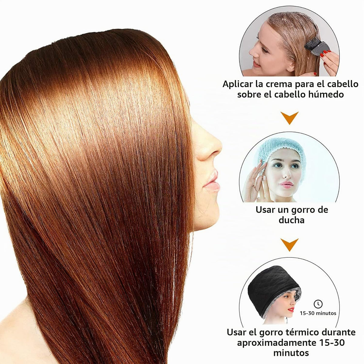 XNX Gorro eléctrico de 110 V, sombrero para el cuidado del cabello,...