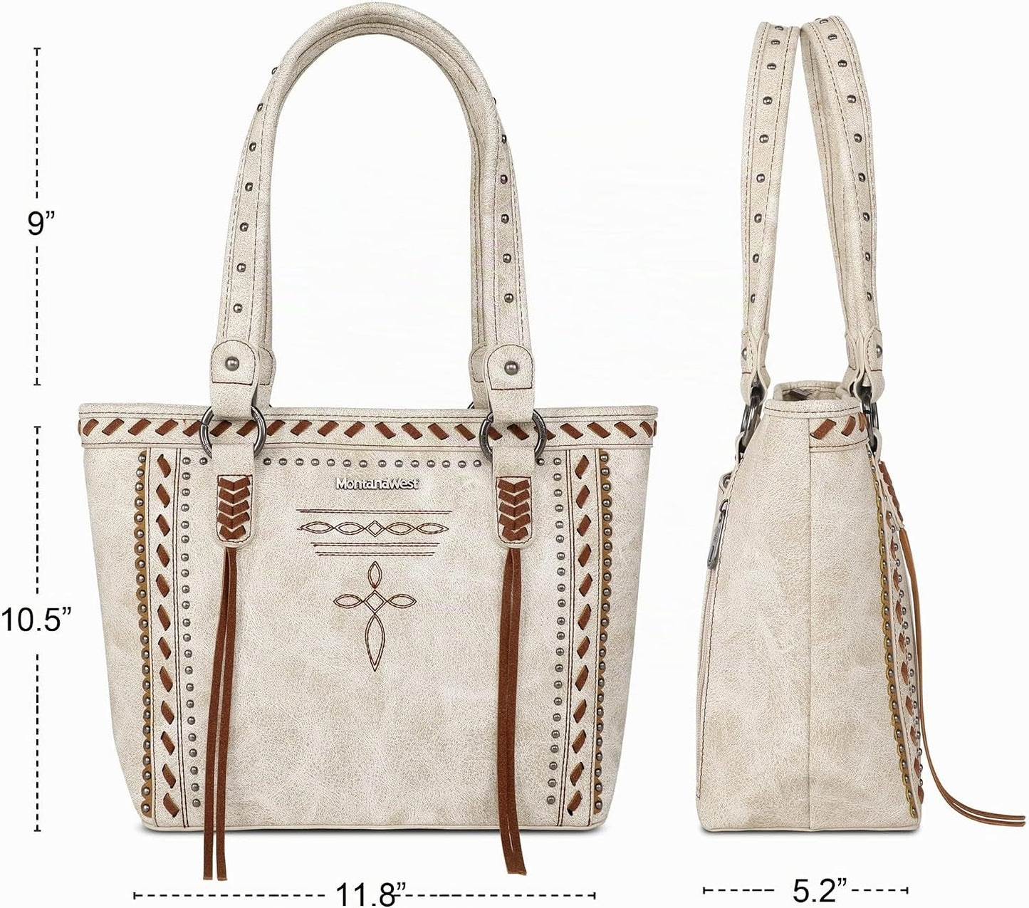 Montana West - Bolso tote de colección espiritual estilo western pa...