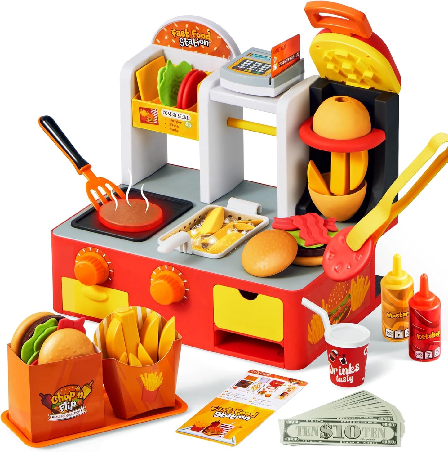 Conjunto de Comida de Juguete para Restaurante de Simulación - Jueg...