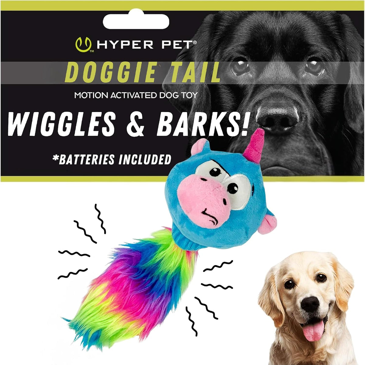 Hyper Pet Doggie Pal Unicorn Juguetes de peluche interactivos para...