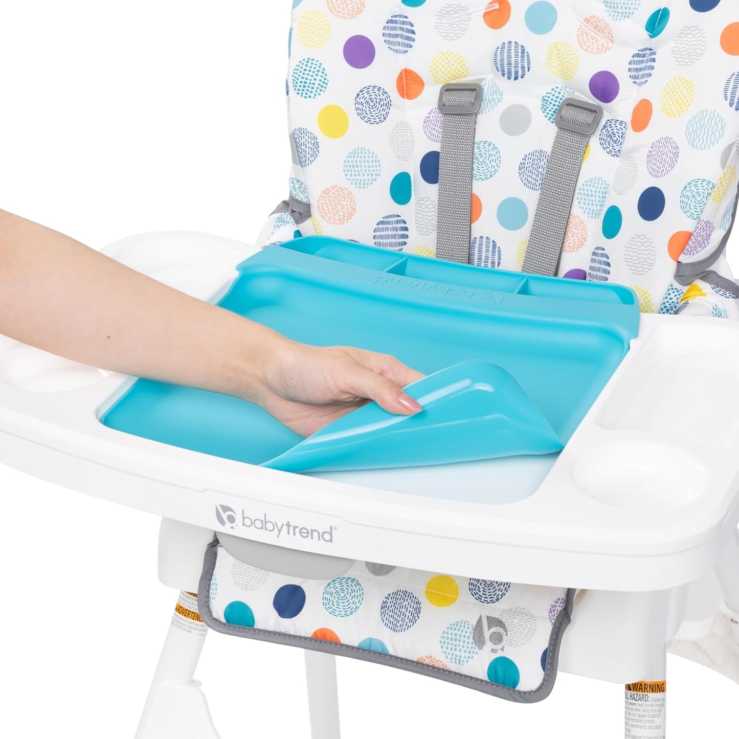 Silla Alta Adapt Plus 6-en-1 de Limpieza Fácil Baby Trend para Bebé...