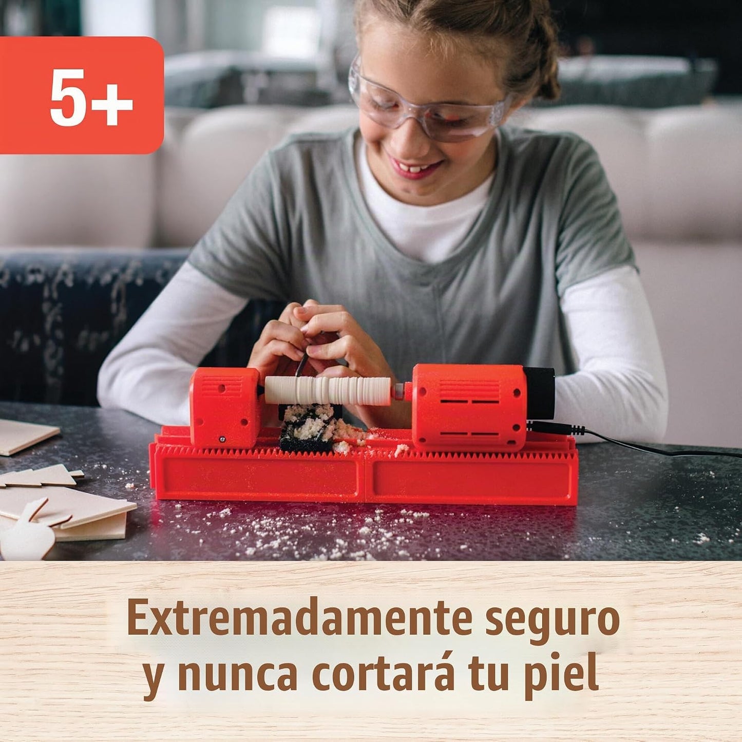 PLAYMAKE 4 en 1 taller creativo seguro para niños 5+ para madera y...