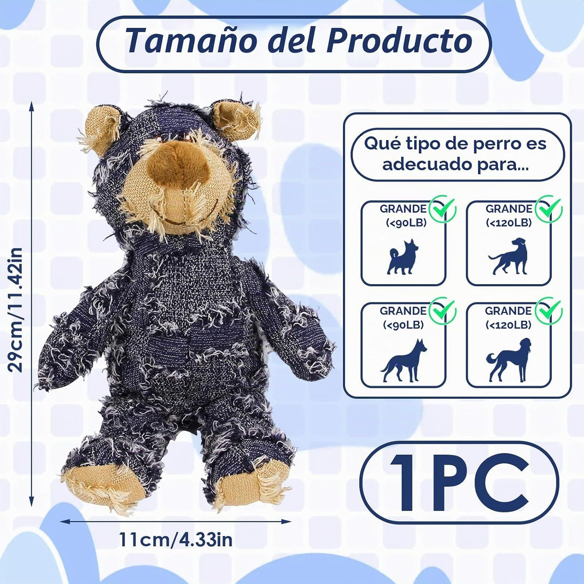 MAXBECK Compañero Canino para Masticadores Intensos - Juguete de Os...