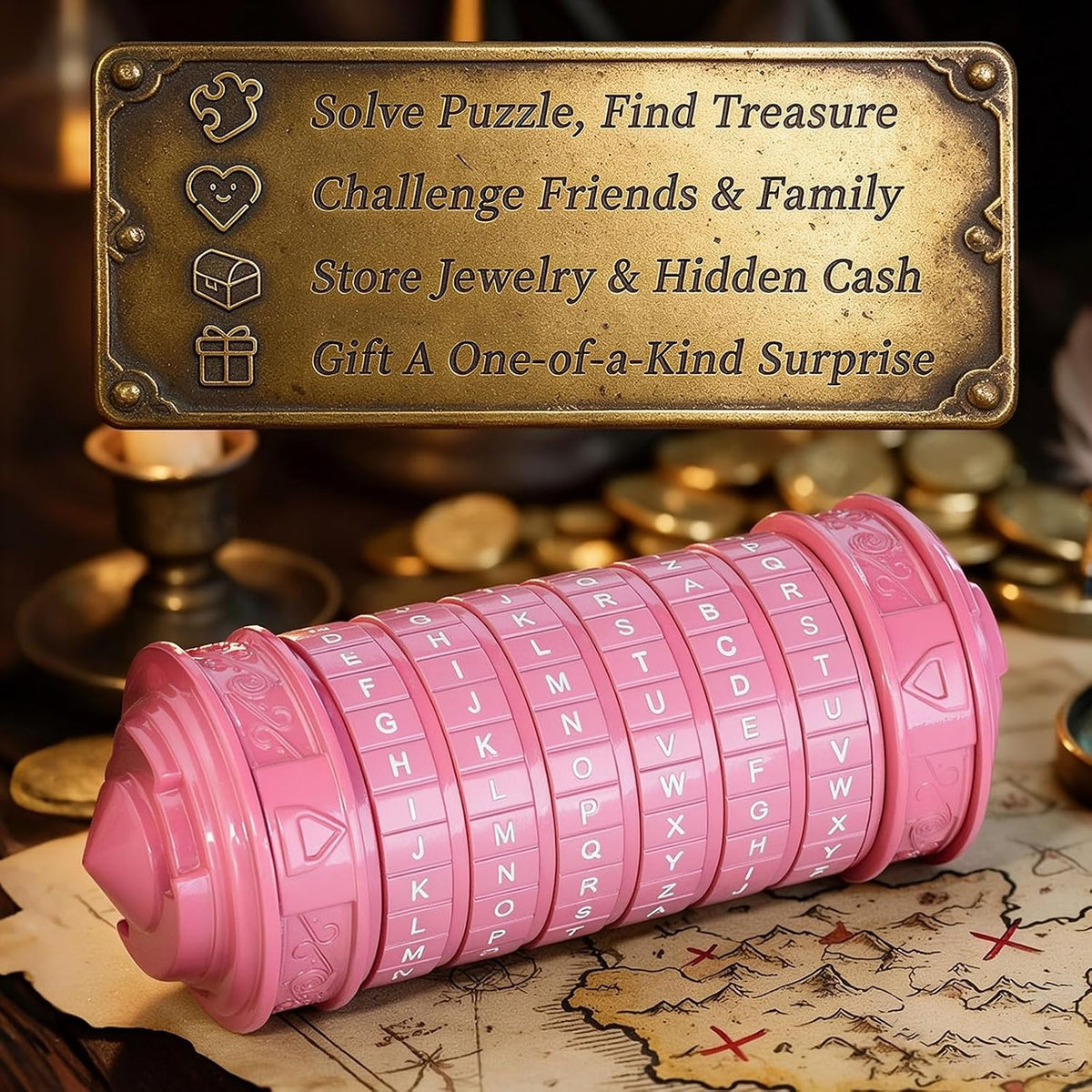 Cryptex Da Vinci Code Cryptex Lock - Cajas de rompecabezas con comp...