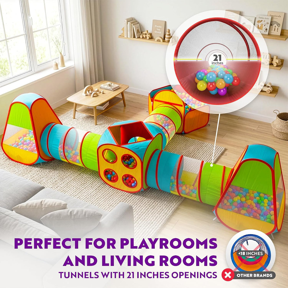 Playz Paquete de tienda de juegos para niños de 7 piezas con 1 gran...