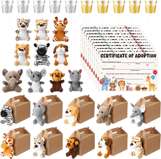 Guiqulai - Juego de 40 juguetes de peluche de animales de peluche p...
