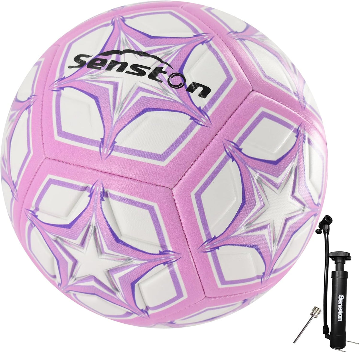 Senston Balón de fútbol talla 3 y talla 4 y talla 5 para niños y ad...