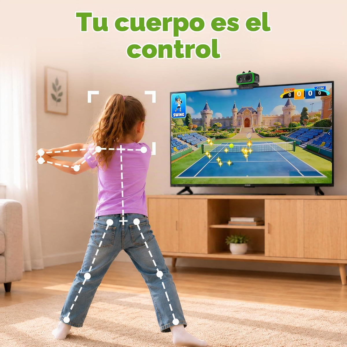 Owlzoom Consola de videojuegos de movimiento, sistema de juego acti...
