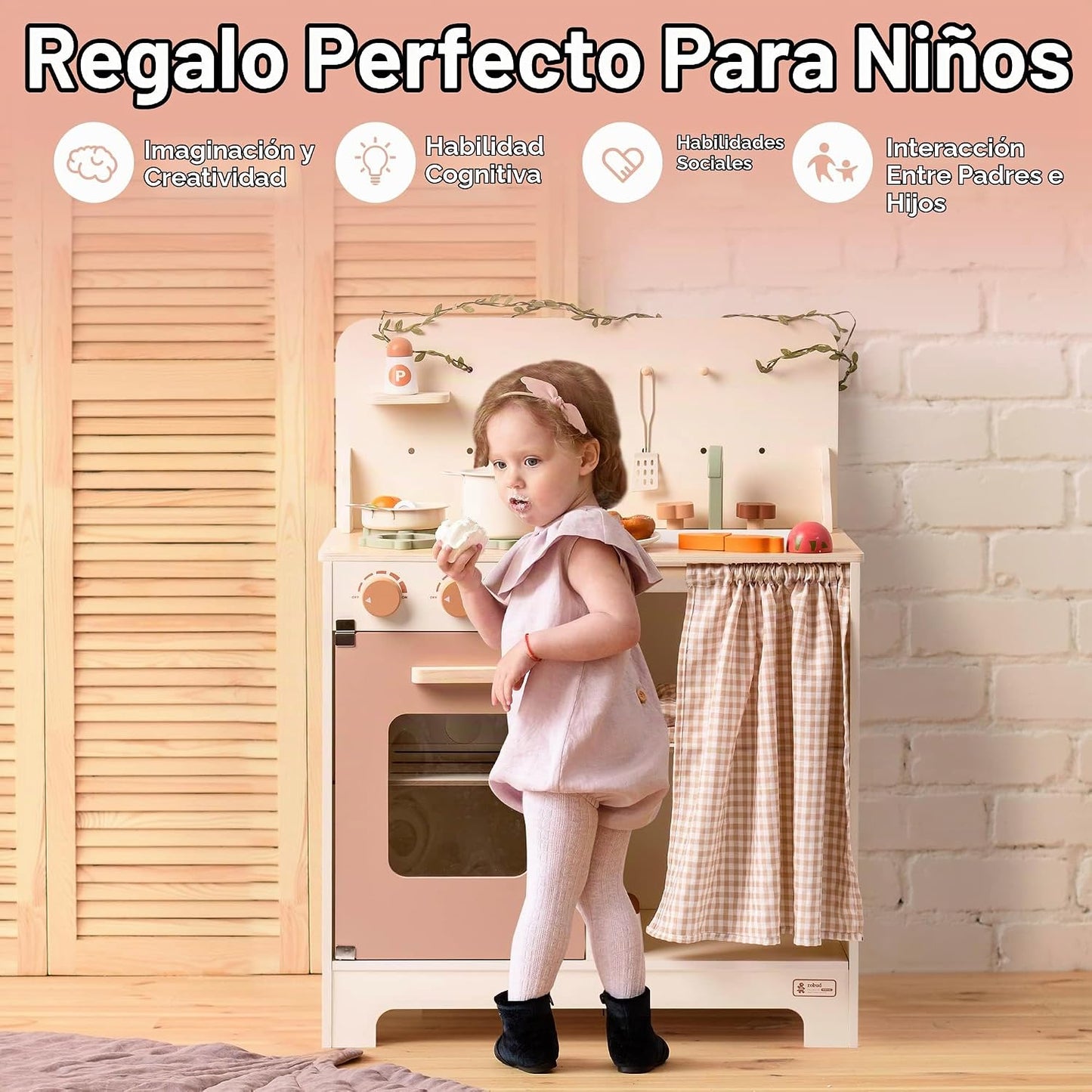 ROBOTIME Juego de Cocina de Juguete para Niños - Juegos de Cocina d...
