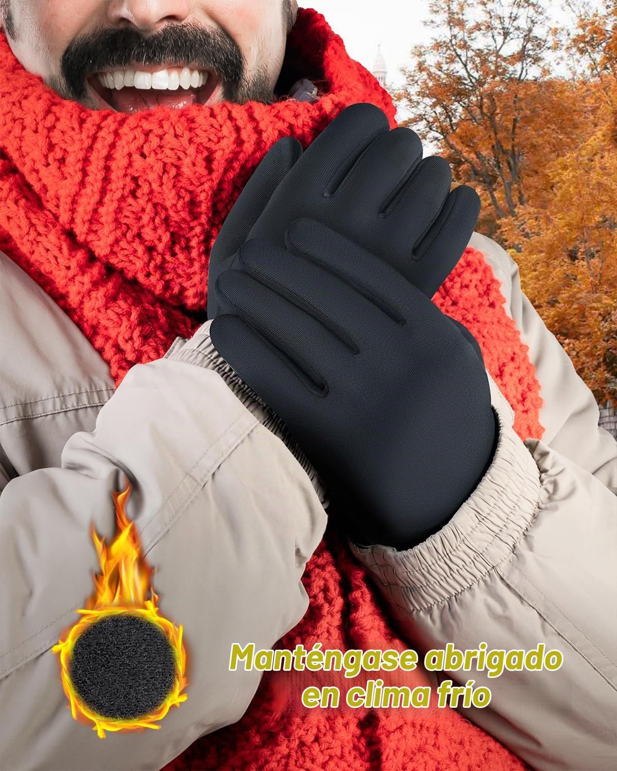 FEWTUR Guantes de invierno para hombres y mujeres en clima frío - G...
