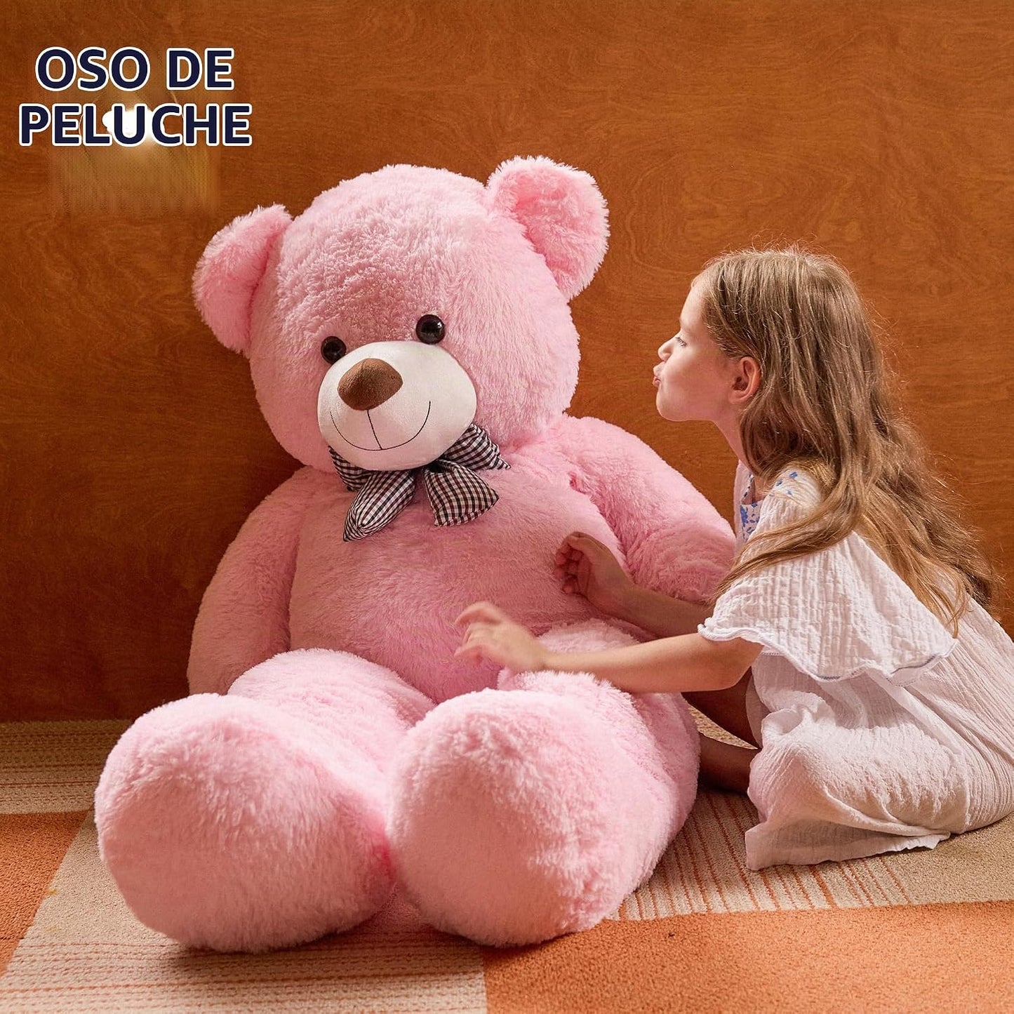 Oso de peluche gigante grande de 47 pulgadas, animales de peluche,...