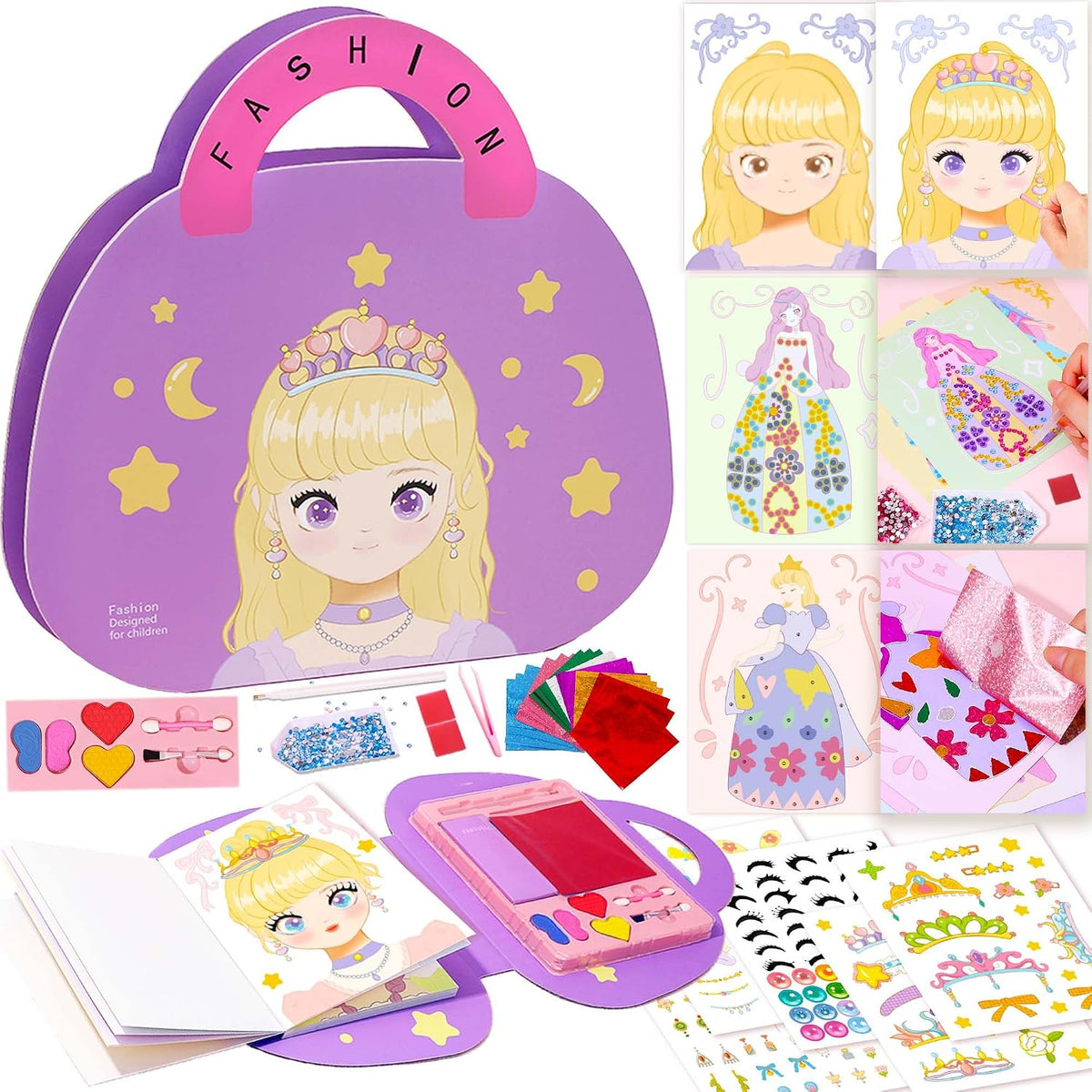 iGetooy Juego de disfraces 4 en 1, maquillaje de princesa fantasía,...