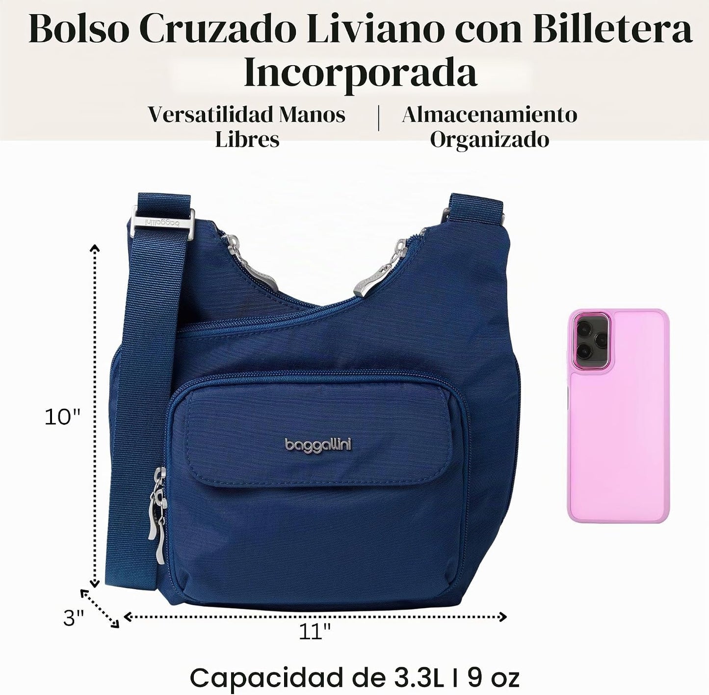 Bolso cruzado Baggallini para mujer