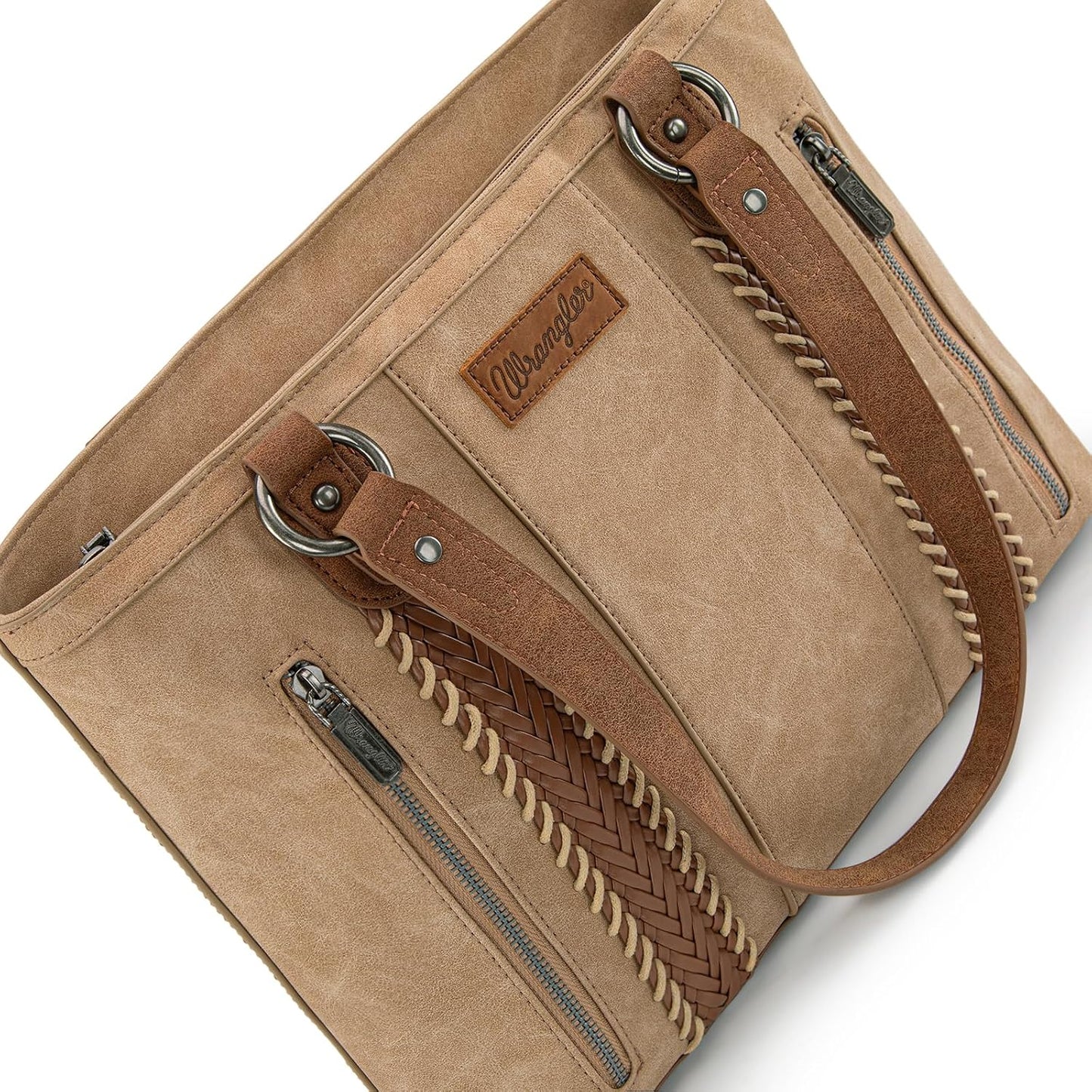Montana West Wrangler Bolso de mano para mujer con múltiples bolsil...