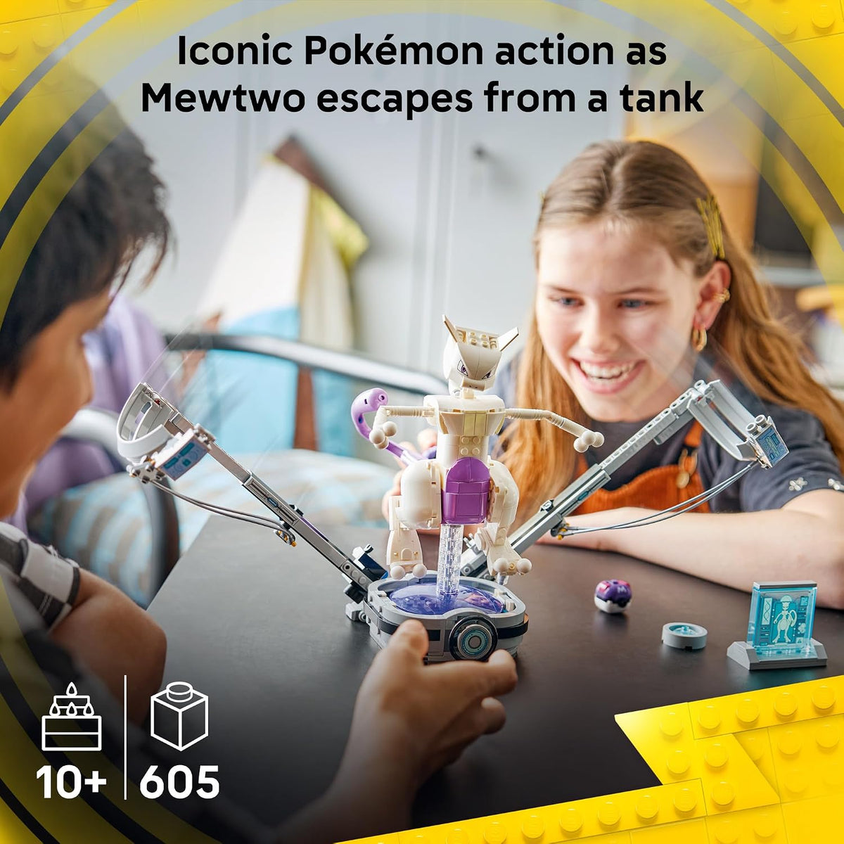 LEGO Pokémon SMART Play: Mewtwo's Lab Break \u2013 Set compatib...