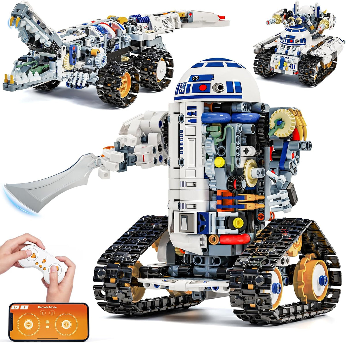 Glikid STEM - Kit de construcción de robot RC - Aplicación 3 en 1 y...