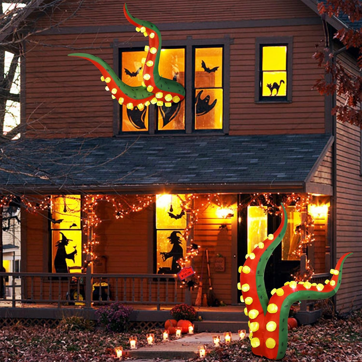 Juegoal Decoraciones de Halloween de 5.6 pies de alto, tentáculo in...