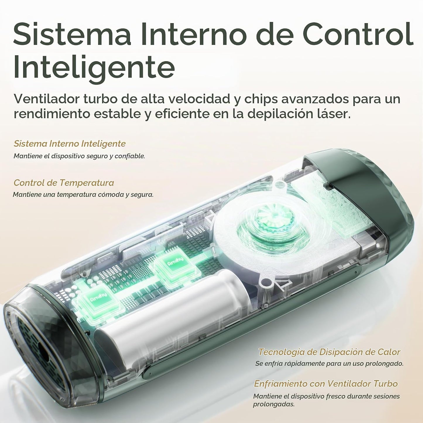 Dispositivo de Depilación IPL de Enfriamiento por Hielo Amifiy para...