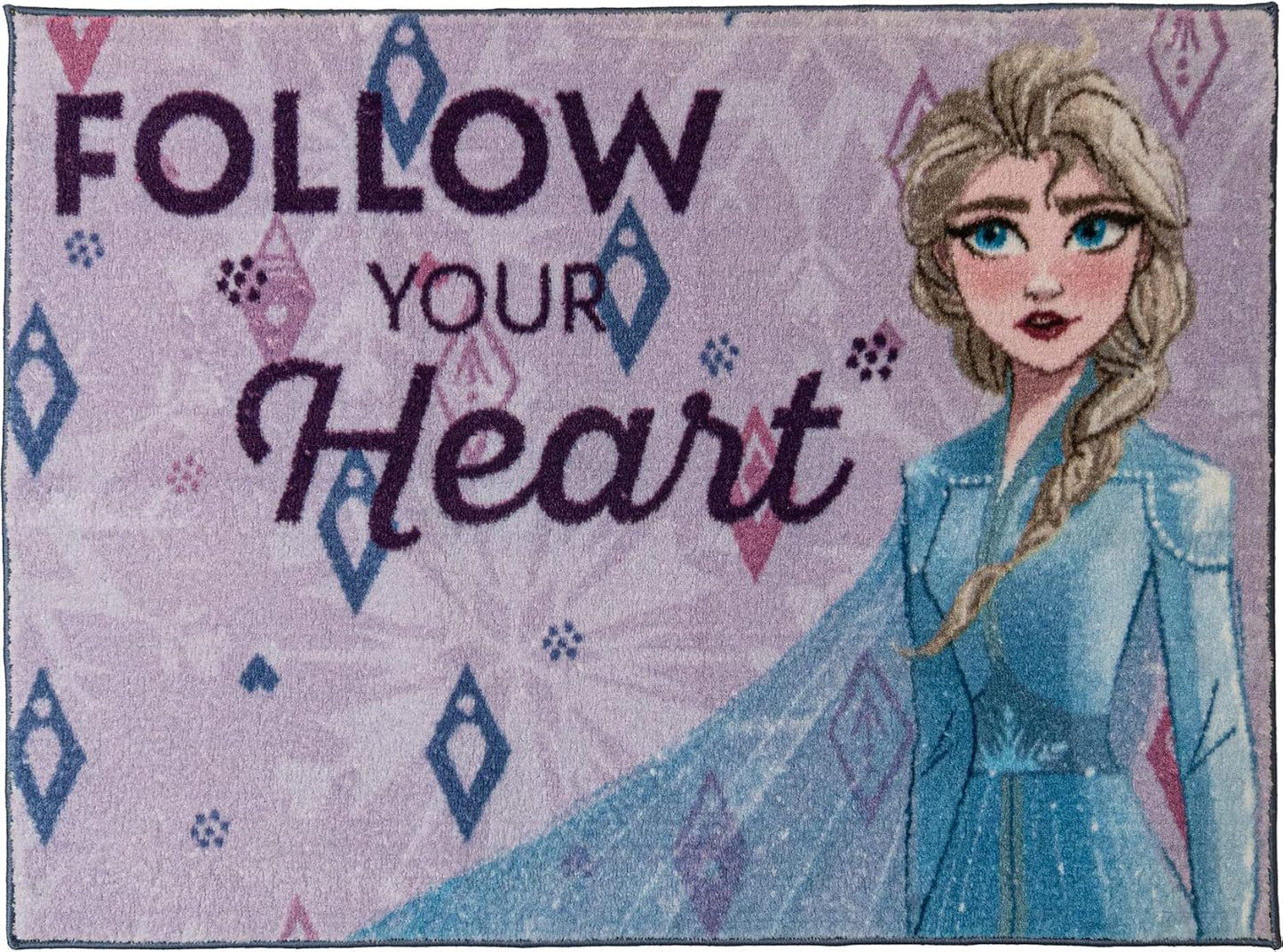 Gertmenian Disney Frozen - Alfombra interior de 3 x 5 pies, antides...