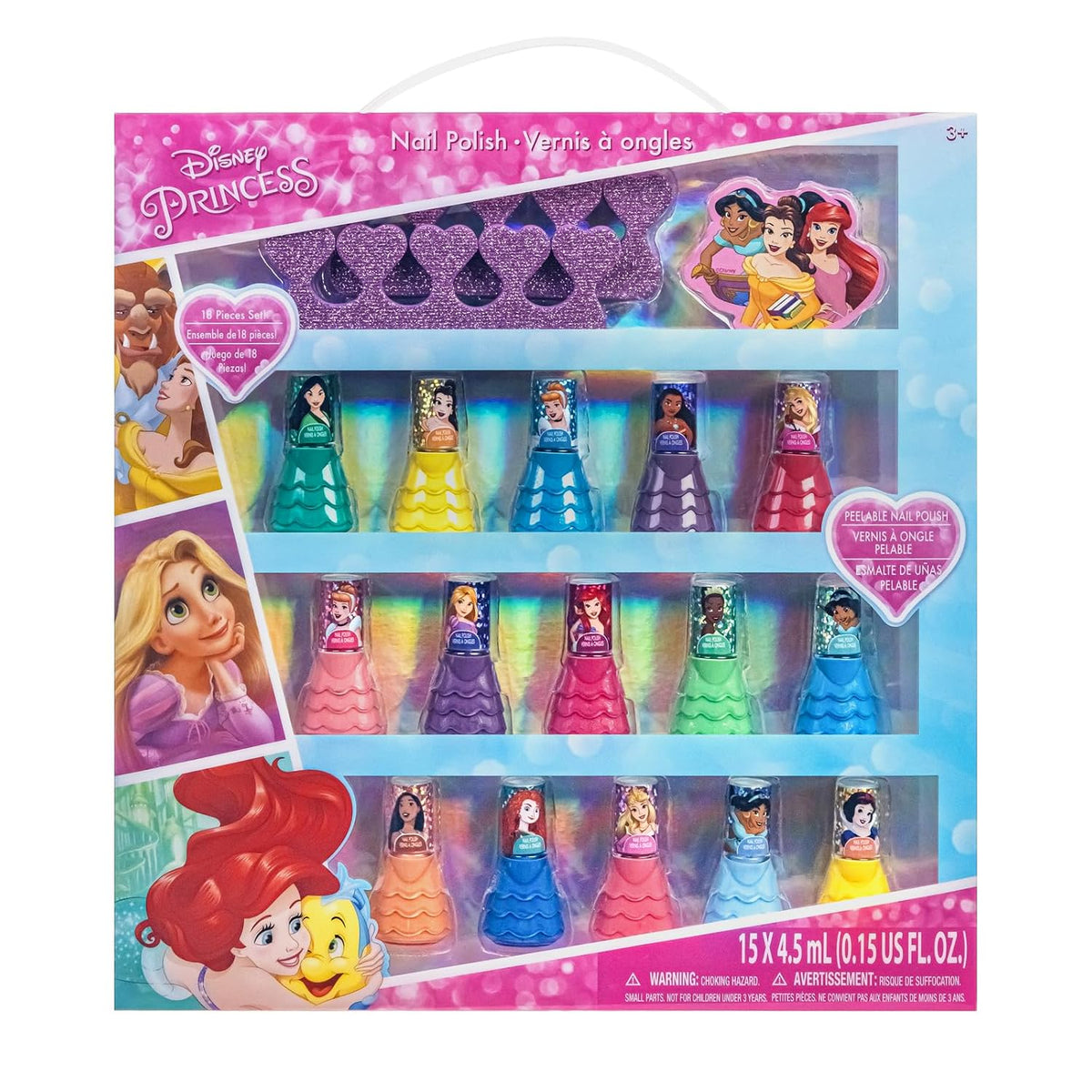 Townley Girl Disney Princess Peel-Off esmalte de uñas Set de regalo...