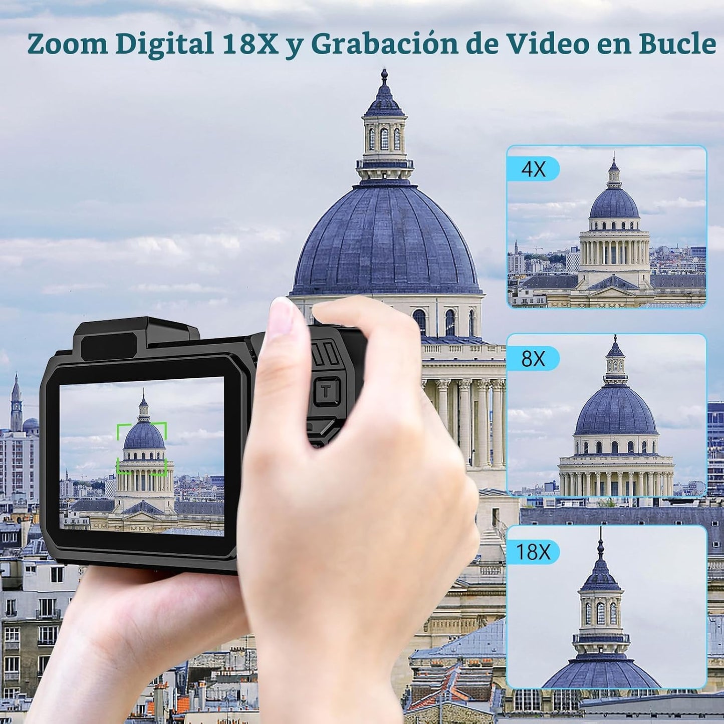 Cámara subacuática 8K, cámara digital impermeable WiFi de 70MP 33FT...