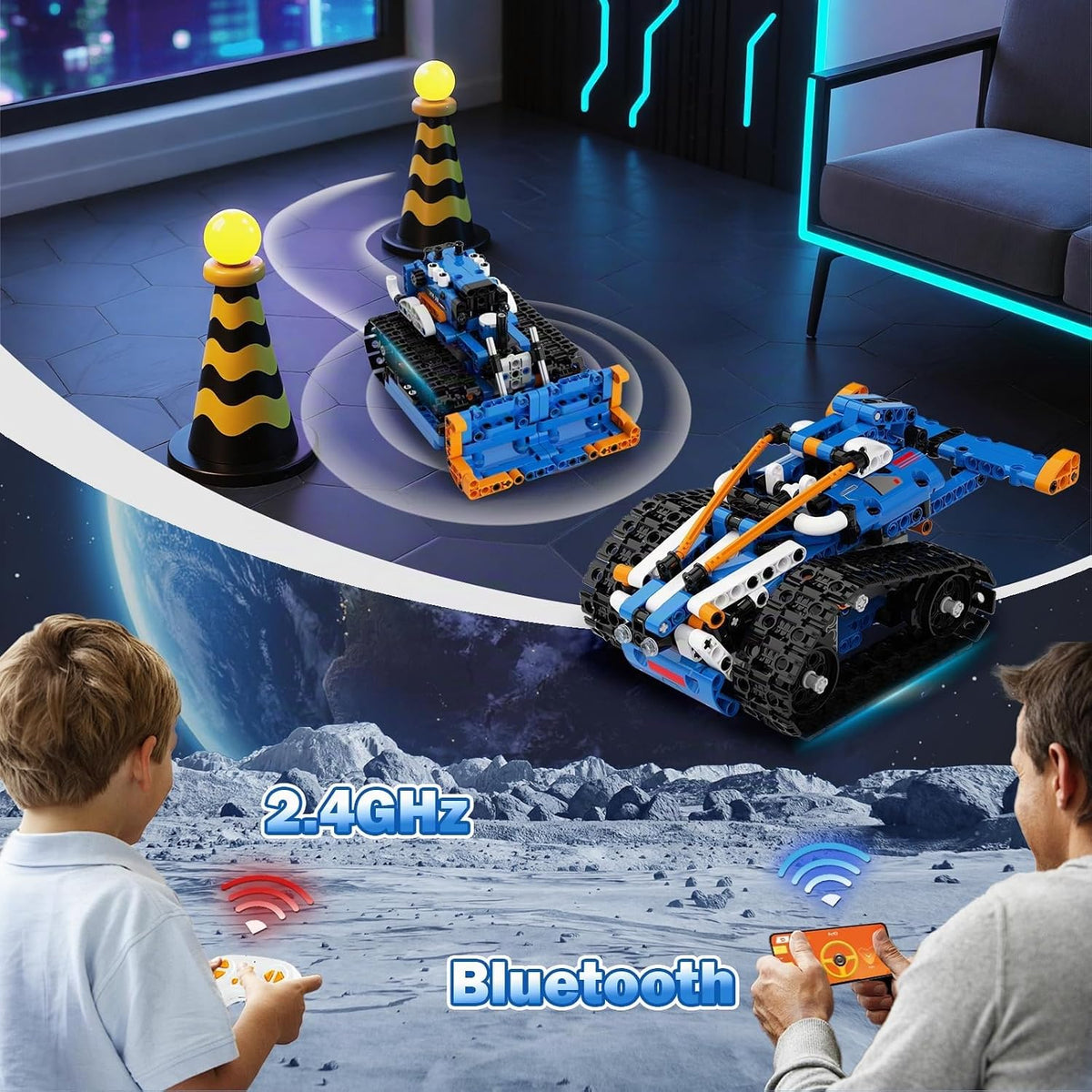 Demkia Kit de Construcción de Robot STEM 5 en 1, 560 PIEZAS APP\/Co...