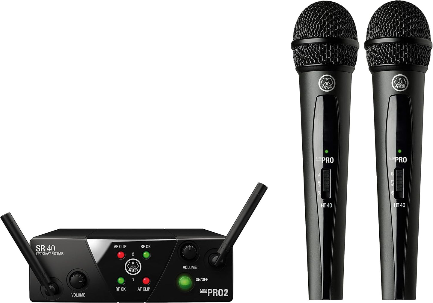 AKG Sistema de micrófono inalámbrico vocal WMS40 Mini2 US25A\/C