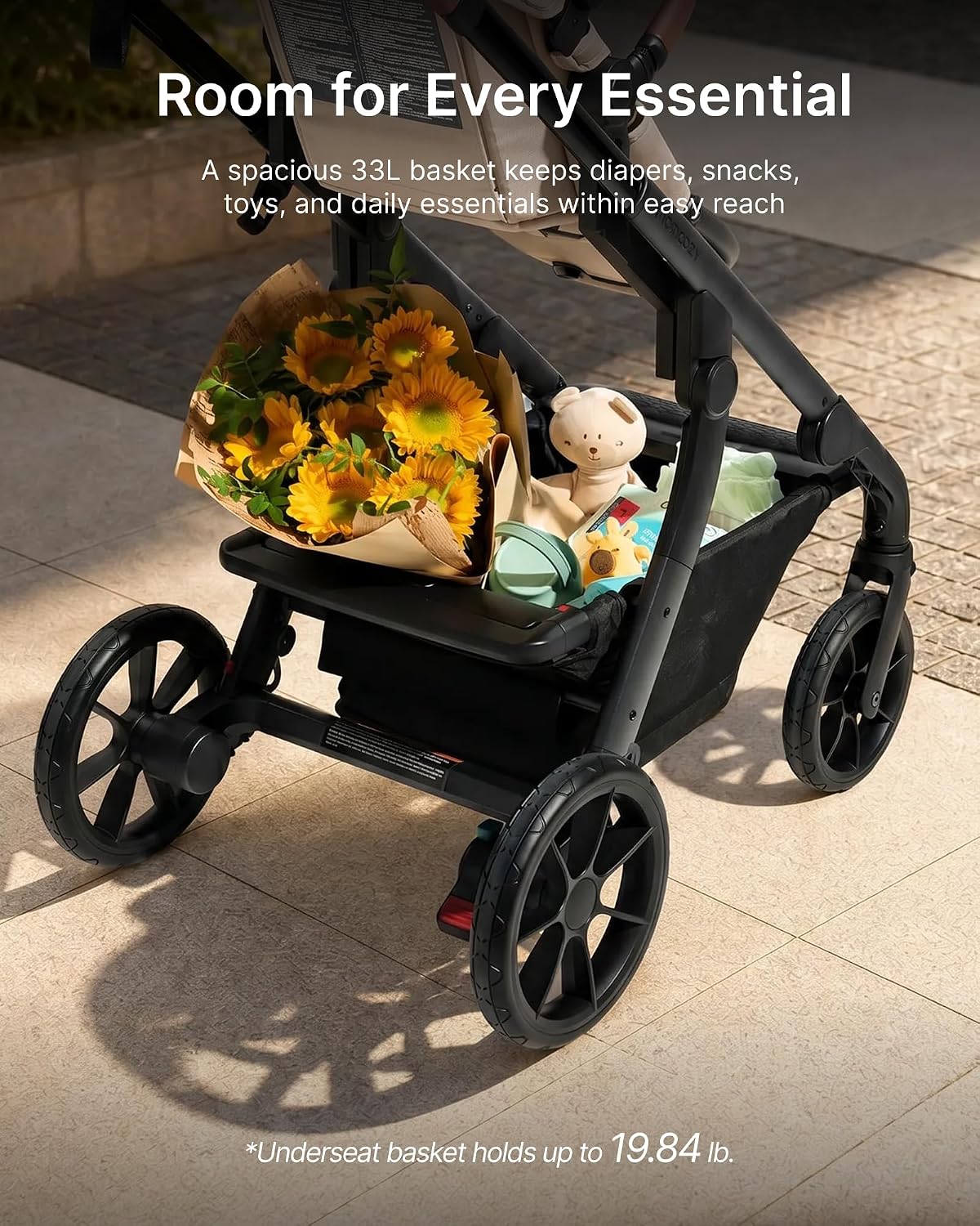 Momcozy ChangeGo - Cochecito de bebé, cochecito convertible de una...