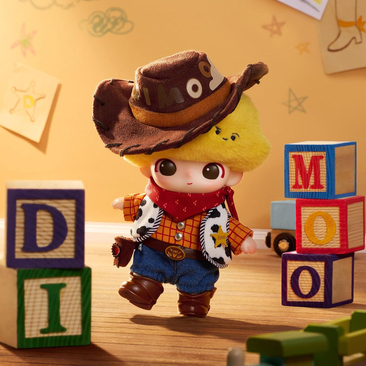 POP MART DIMOO World × Pixar Series Caja ciega de vinilo de felpa,...