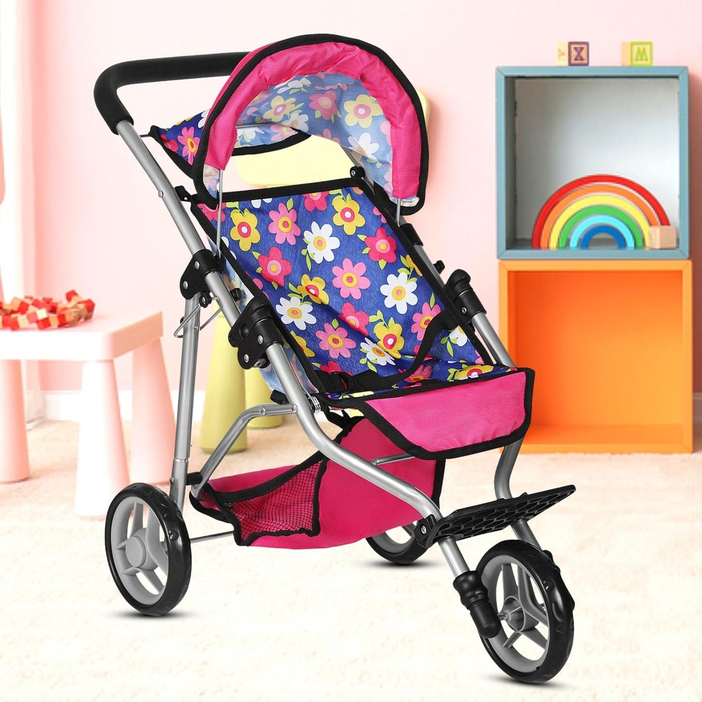 fash n kolor® Cochecito de Muñeca de Bebé de Regalo para Niños, Coc...