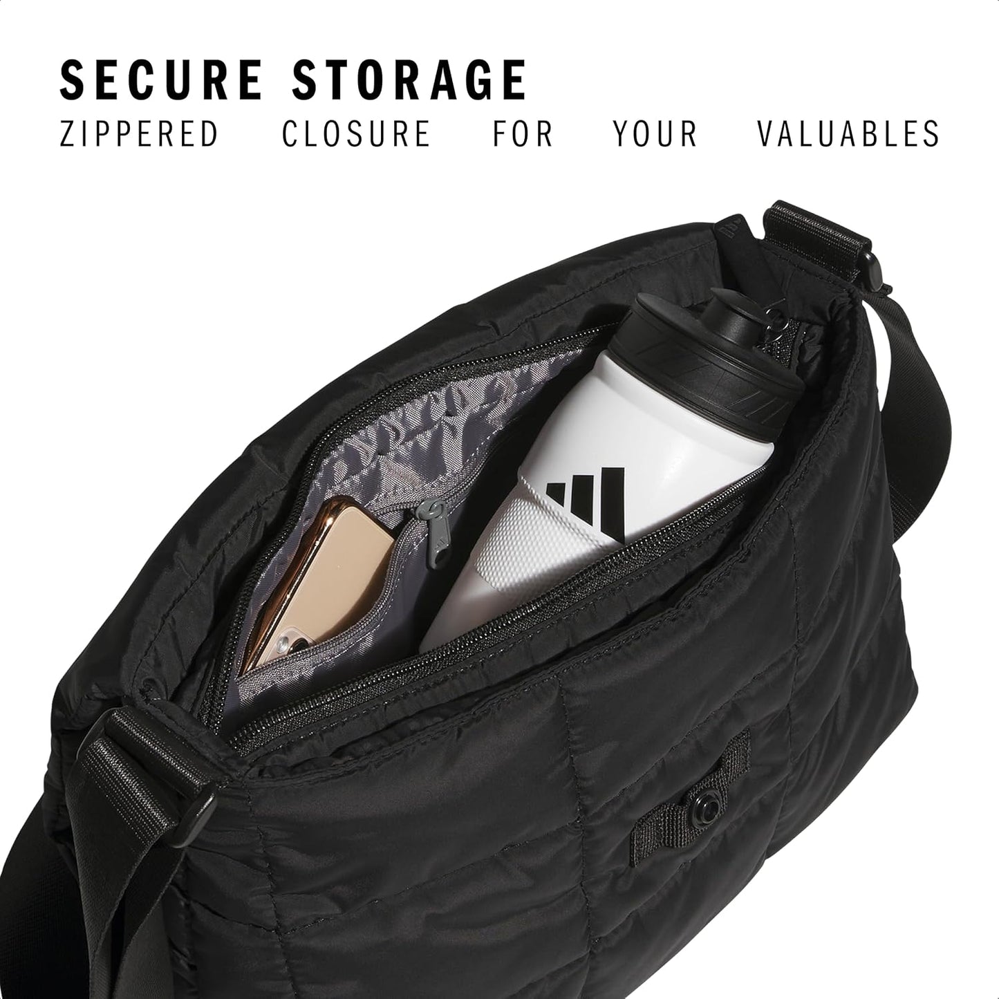 adidas Bolso cruzado acolchado unisex \u2013 Bolso acolchado suave...