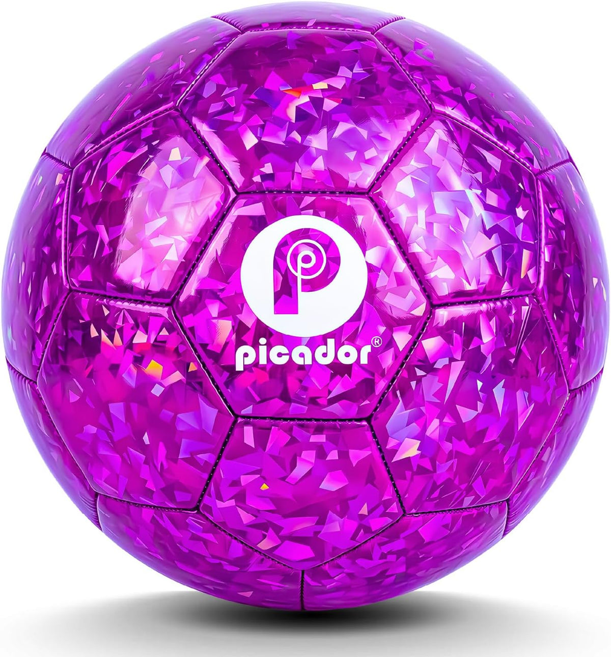 PP PICADOR Balón de fútbol tamaño 3, pelotas de fútbol con purpurin...