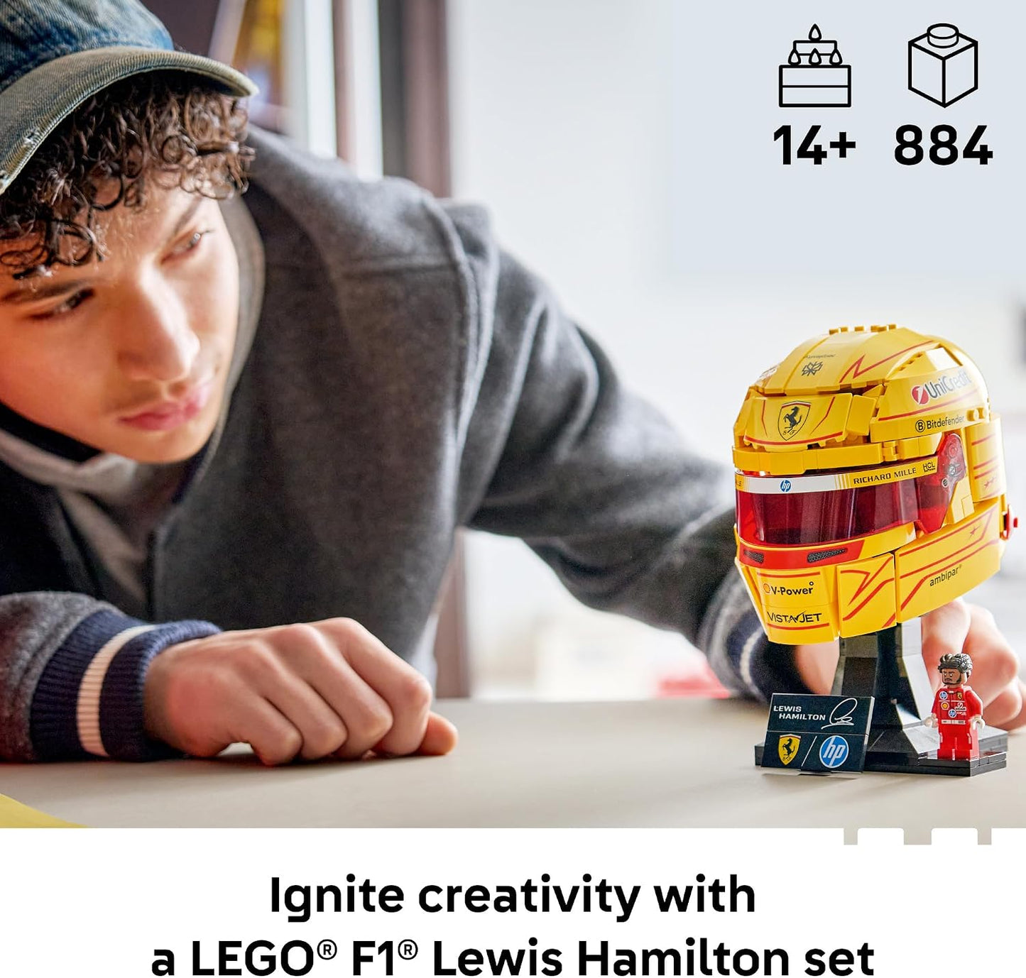 LEGO Editions Scuderia Ferrari HP Lewis Hamilton Casco \u2013 Juego...