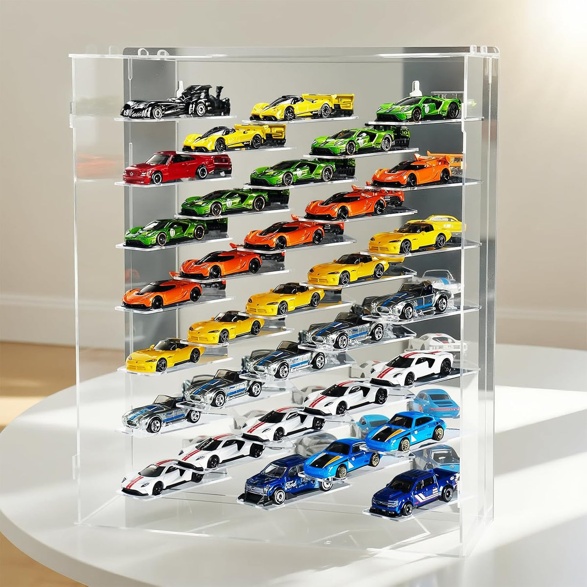 Vitrina para Autos Hot Wheels, Compatible con Autos Fundidos a Pres...