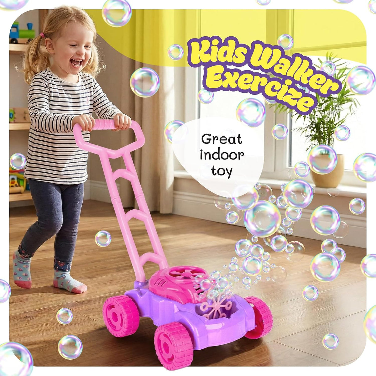 ArtCreativity Cortacésped de burbujas para niños pequeños de 1 a 3...