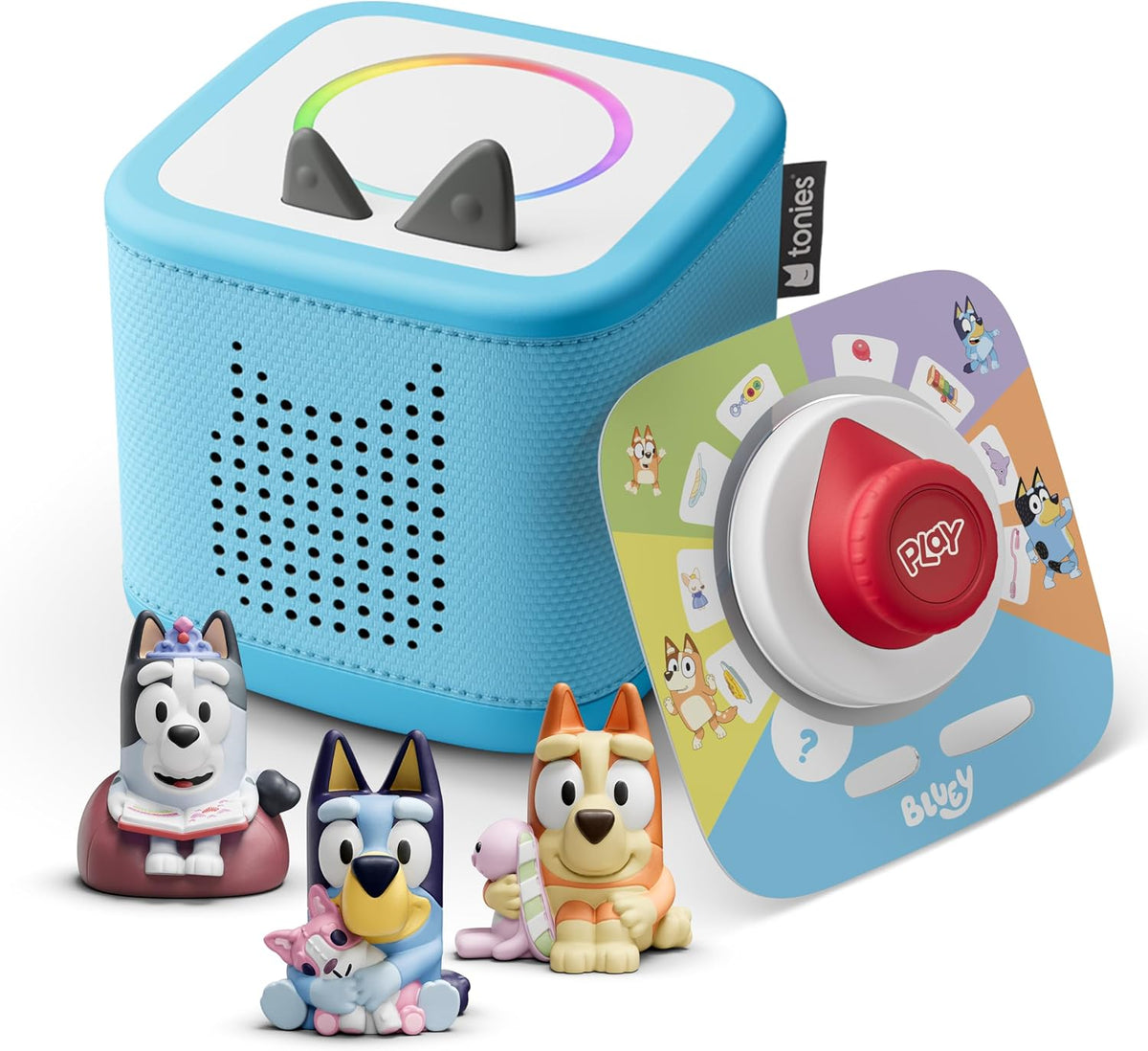 Toniebox Paquete de 2 altavoces con reproductor de audio para niños...