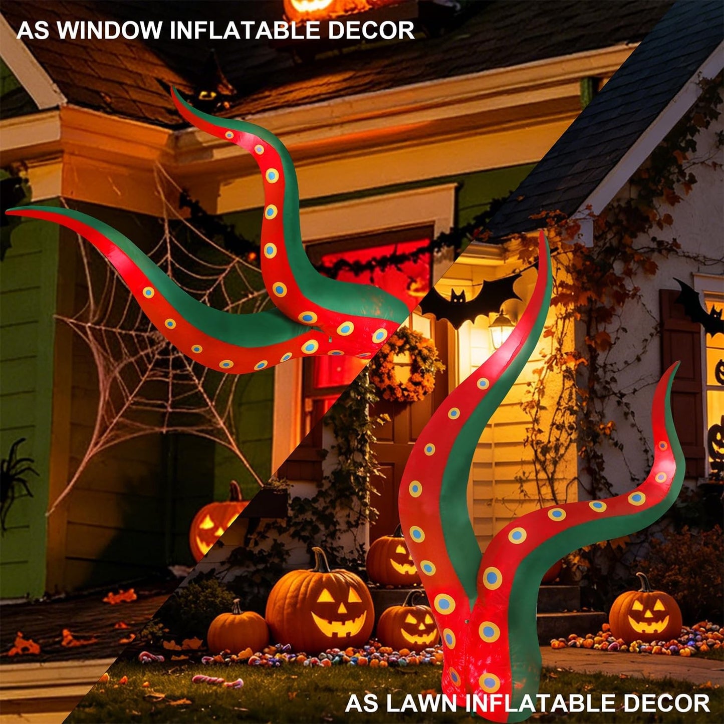 Tentáculo de pulpo inflables de Halloween de Juegoal, decoración de...