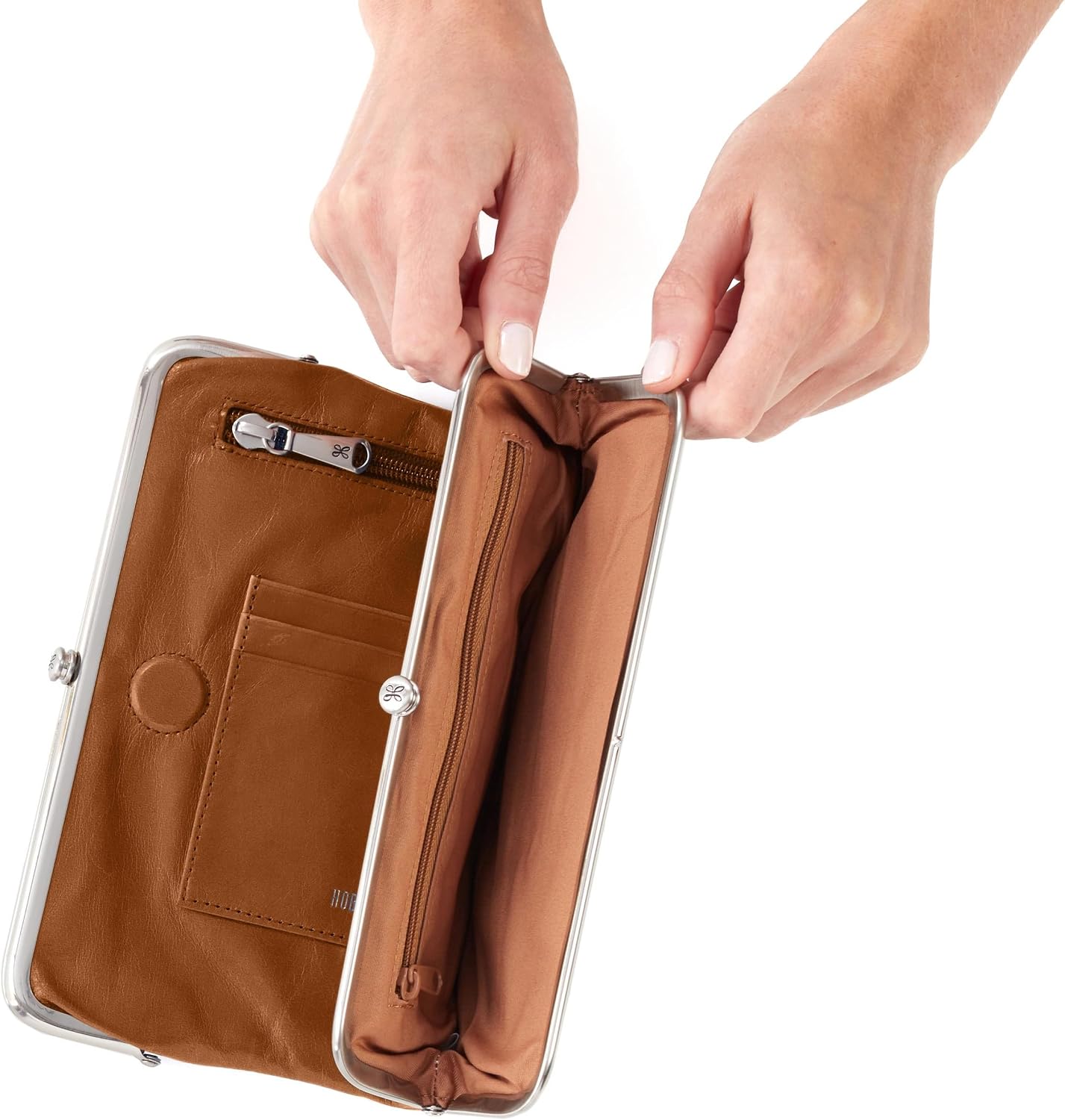 HOBO Cartera de mano de piel Lauren para mujer | Marco de inspiraci...