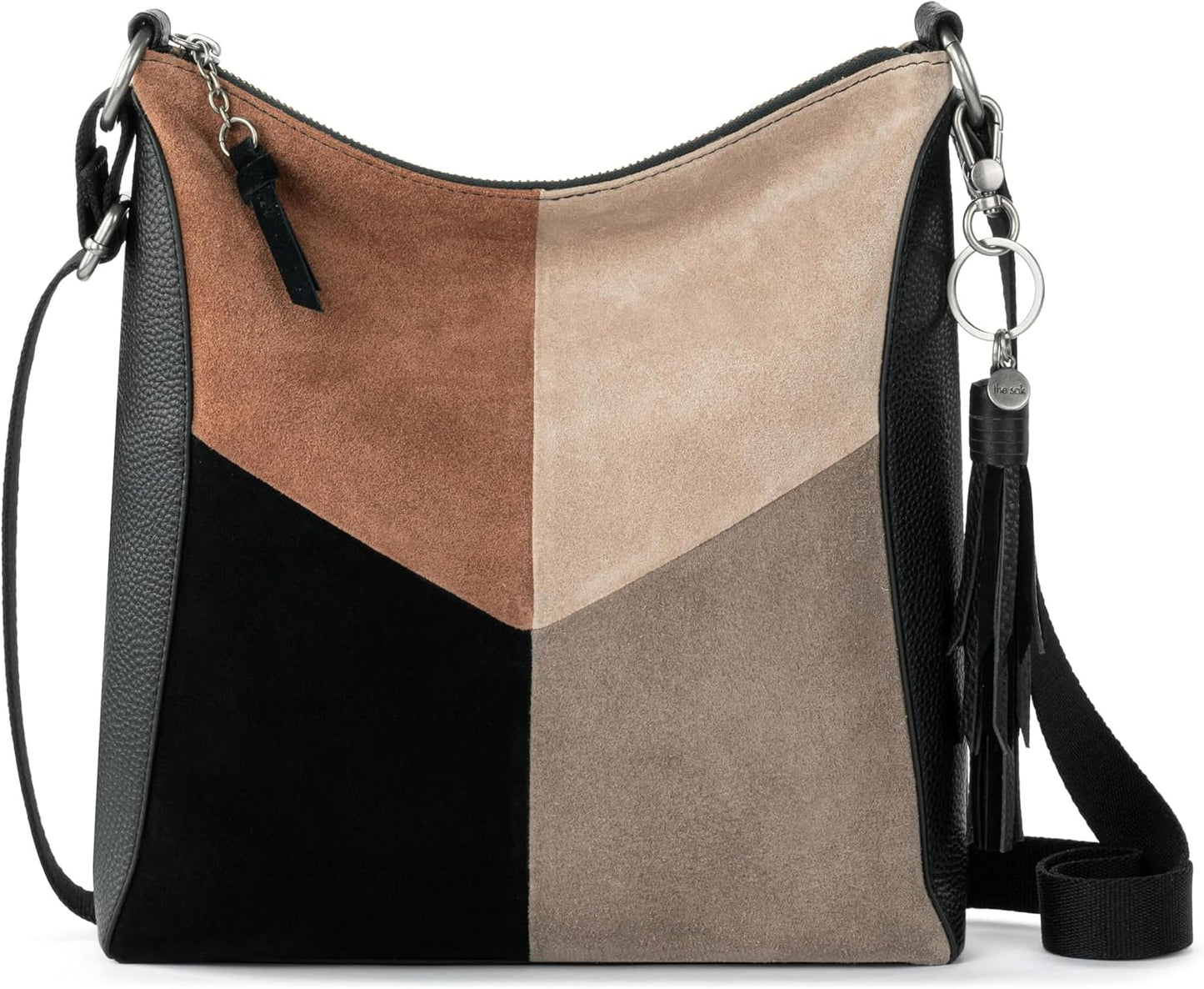 The Sak Lucia - Bolso bandolera de piel convertible con correa ajus...