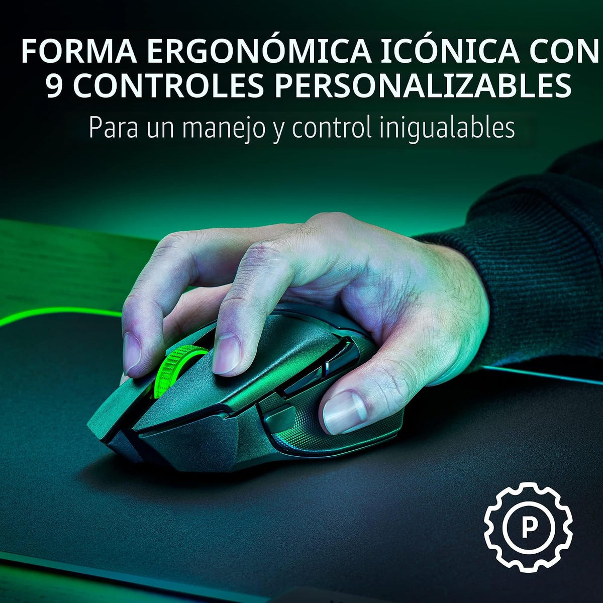 Razer Basilisk V3 X HyperSpeed - Ratón inalámbrico personalizable p...
