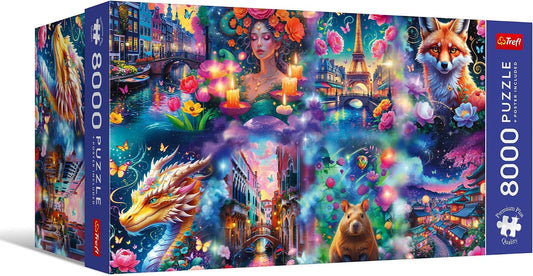 Trefl Colorful World - Rompecabezas de 8000 piezas de 71.1 x 52.2 p...