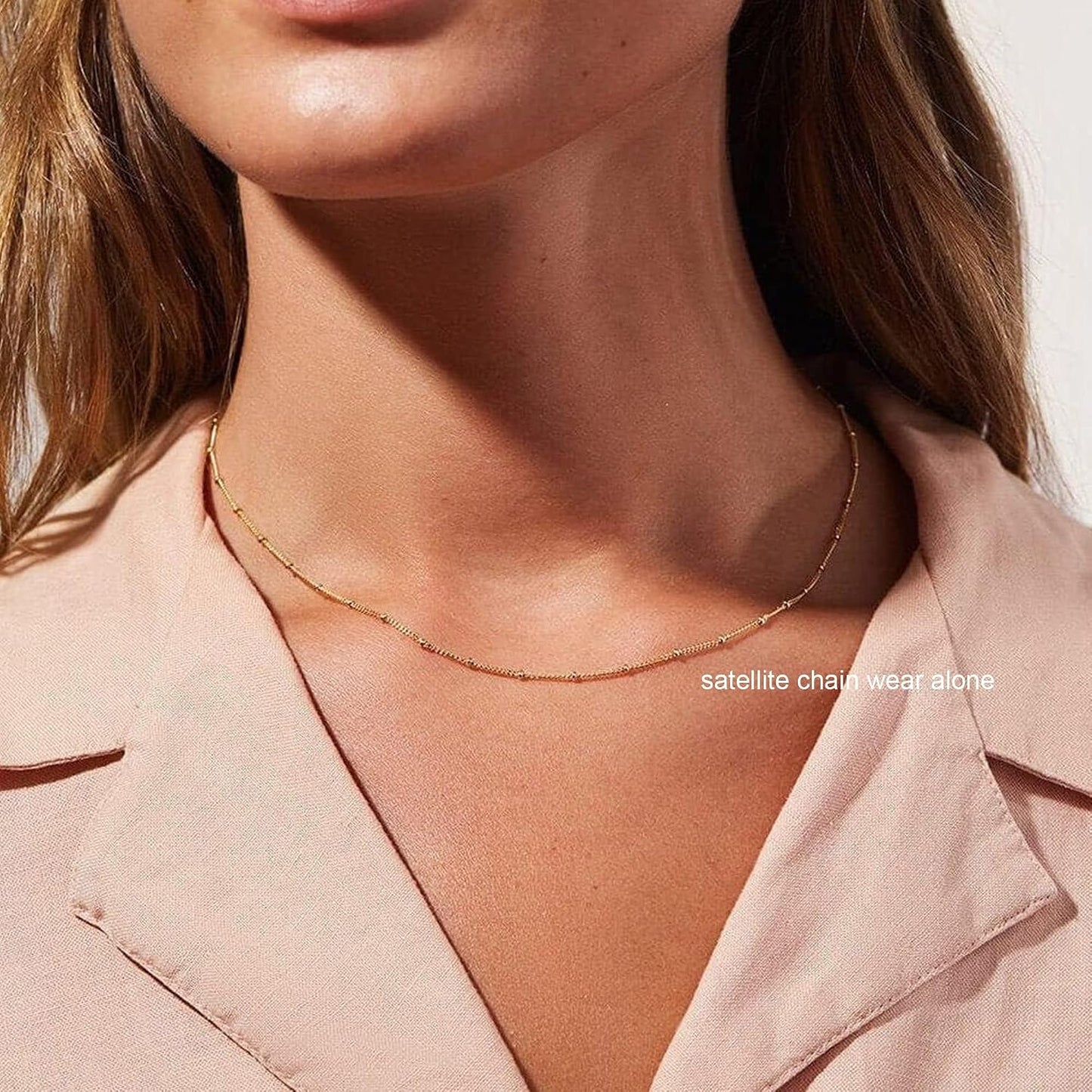 NECOCY - Collares delicados chapados en oro de 14k\/plata con circo...