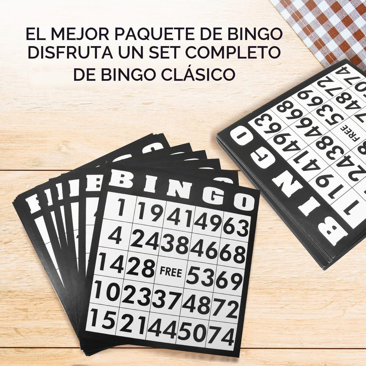 Juego de bingo de lujo GSE para fiestas de amigos, noches de juego...
