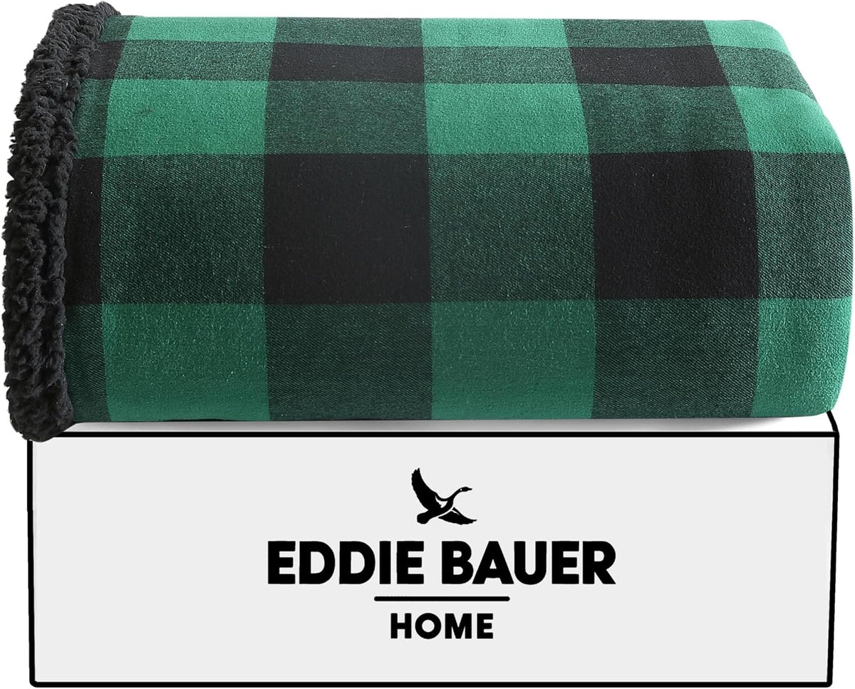 Eddie Bauer - Manta decorativa, supersuave y reversible, ropa de ca...