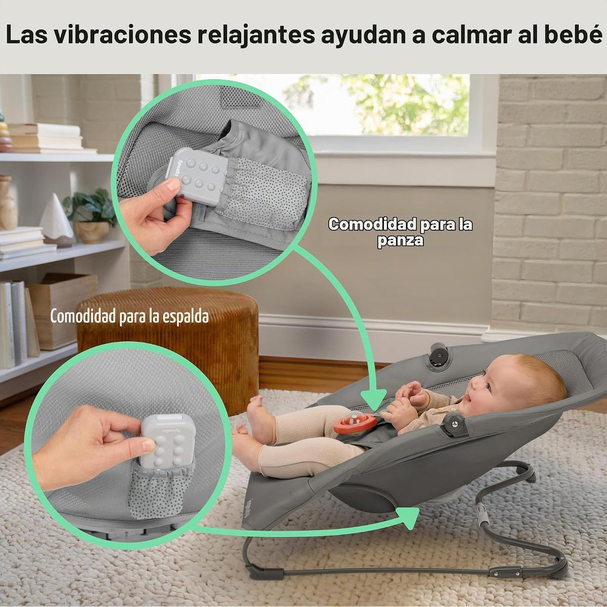 Ingenuity Stow &amp; Go - Portabebés plegable compacto, asiento por...