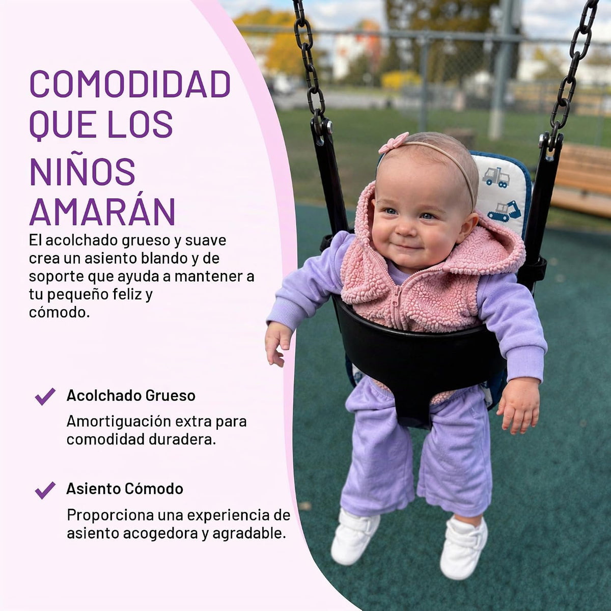 JoSeat Funda de asiento de carrito de compras para bebé, silla alta...